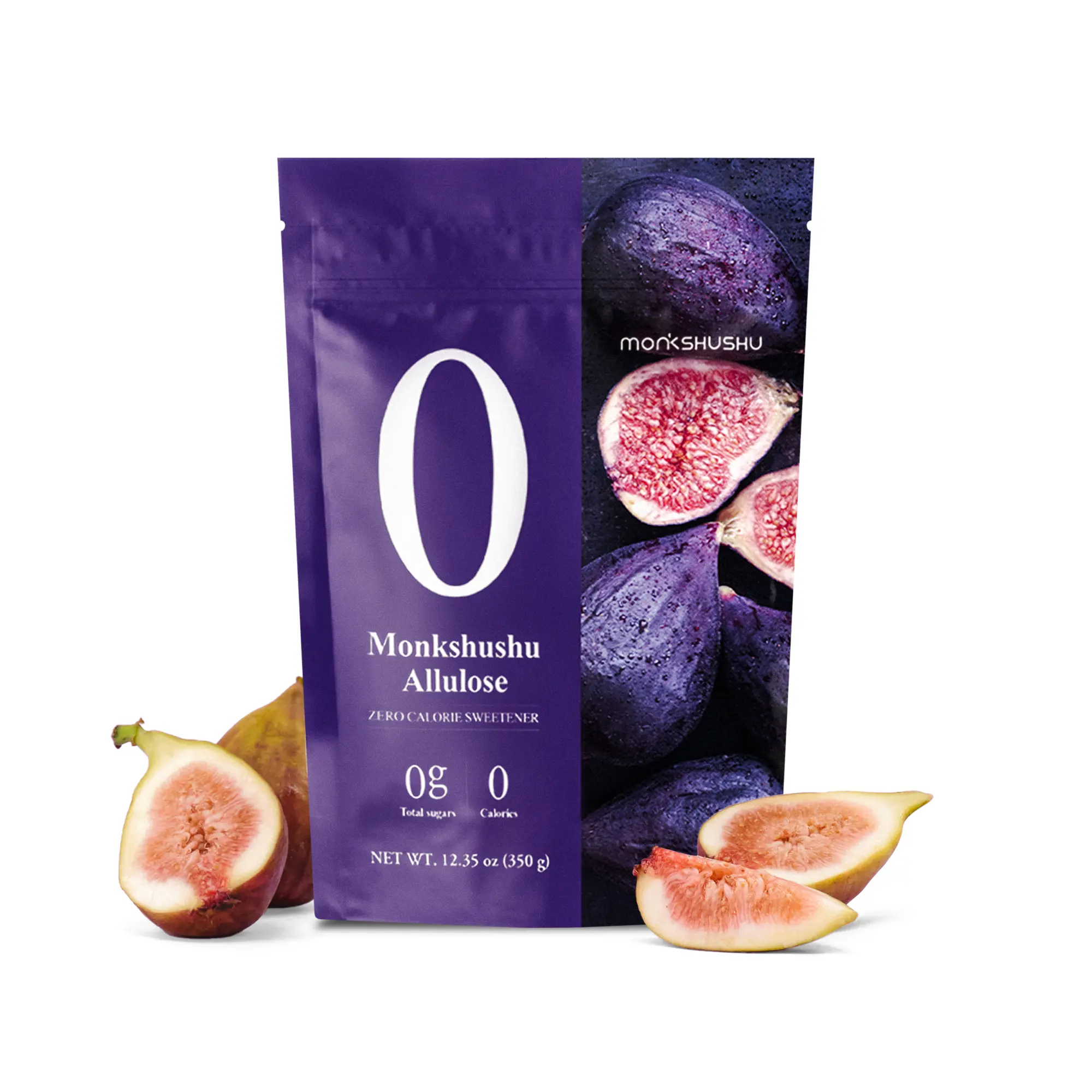 MONKSHUSHU Allulose Sweetener Powderd 12.35 Oz - Allulose 99.8%, Keto Diet, Vegan friendly, Stevia Blend Thin Syrup, Zero Calorie Sugar Substitute, Monk Fruit, Gluten Free, 0g Net Carbs, Non-GMO