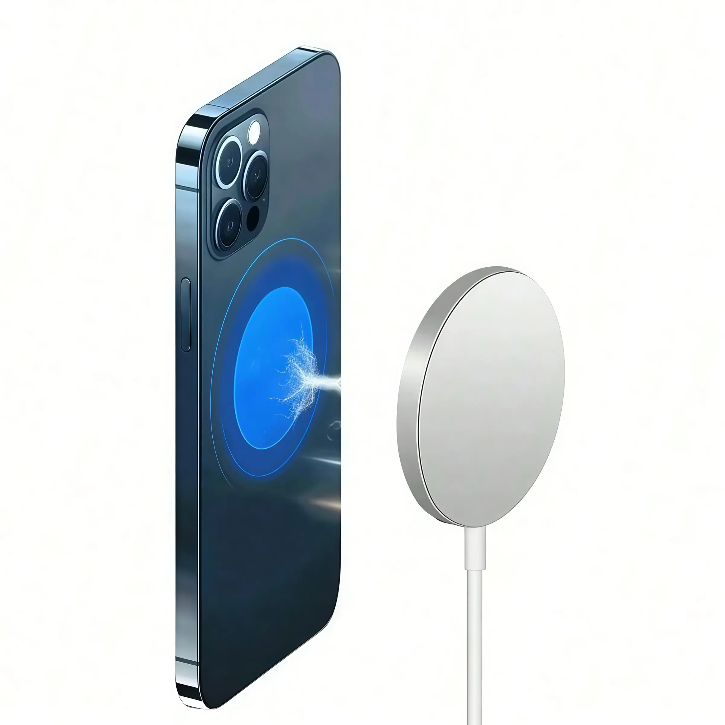 Magnetic Wireless Charger, Compatible with Apple iPhone 17/16/15/14/13/12/11/X Series, 15W Max Fast Wireless Charging, Secure Magnetic Attachment, Magsafe Wireless Charger
