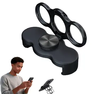 Three-Finger Back Clip Ring Rotating Folding Phone Stand, Desktop Lazy Person Stress Relief Phone Holder, Convenient and Adjustable Design