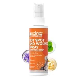 Itch Relief Spray for Dogs and Cats - PUAINTA Quantum Silver Hot Spot Care for Scratching and Redness, Natural Plant Based Formula for Allergies and Wounds, Vet Recommended Quality, Made in USA #Summervibes #petlovers