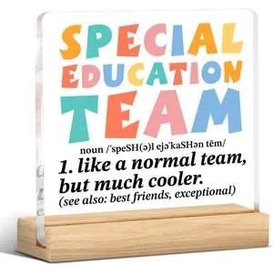Special Education Teacher Gift, Sped Teacher Autism Desk Decorative Sign, Acrylic Plaque for Special Education Team