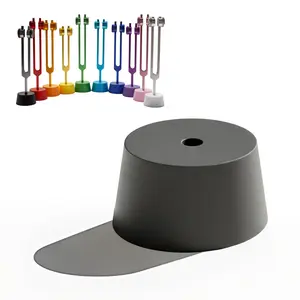 Tuning Fork Holder Activator Block Combination Accessory – Non-Slip Stabilizer Base – Ideal for Weighted & Unweighted Forks – Sound Healing, Chakra Balancing & Biofield Harmonization | Black
