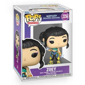 Funko POP KPop Demon Hunters - Zoey Huntr/x Vinyl Figure with Epic Collectibles Premium Box Protector Included