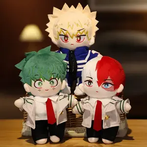 Japanese Anime My Hero Academia Cartoon Stuffed Midoriyaa Izukuu Bakugou Katsukii Todorokii Shotoo Dolls Gifts Birth