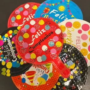 Feliz Cumpleaños 24-Pack 10” Foil Balloons (Mix)