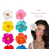 8 Pcs Hawaiian Flower Hair Clips, Bohemian Tropical Colorful 3D Flower Hair Clips, Beach Vacation, Summer Party, Photo & Music Festival Styling, Fun Hair Clips, Floral Hair Accessories