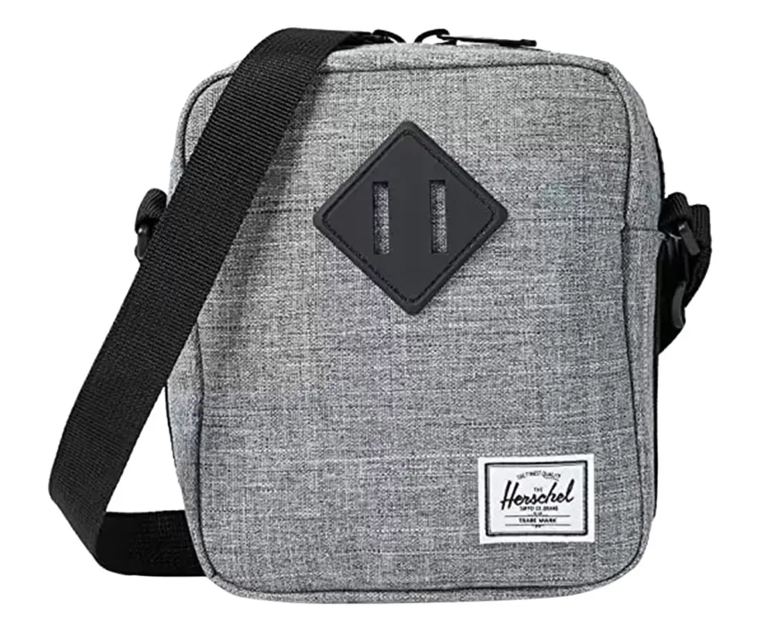 Herschel Supply Co. Heritage Casual Fabric Crossbody Bag, Unisex Messenger with Zip for Daily Use, Messenger Bag