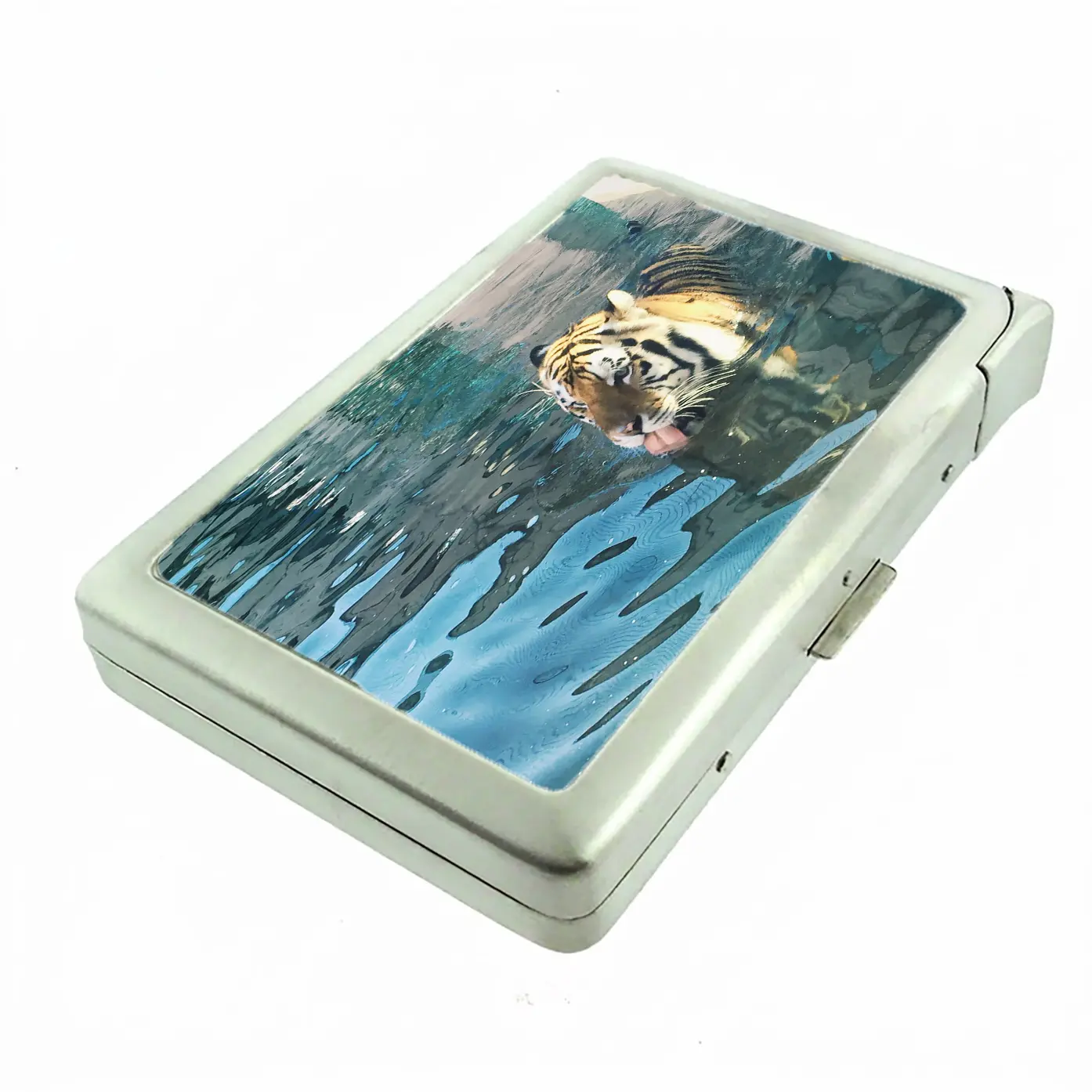 Tiger Drinking Water case with Built in Lighter