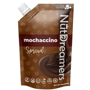 Mochaccino Spread (Dairy Free, No Sugar Added, Vegan, Nut, Sweet, Spread, Flavor, Cocoa, Snacks) Chocolate Milk Coffee - Healthy Spreads Hazelnut Chicory Root Inulin