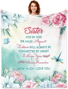 Sisters Gifts from Sister, Soft Comfortable Flannel, Sister Gifts Blanket, Sister Birthday Gifts, Gifts for Sisters from Sisters, Sister Gifts for Women, Sister Gifts Ideas for Christmas Mother's Day