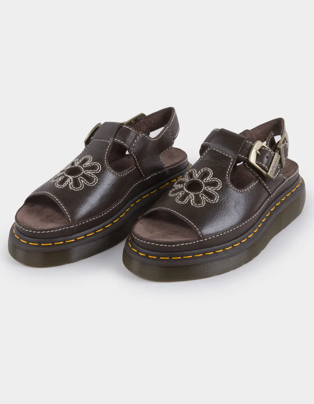DR. MARTENS Dunnet Flower Womens Full Grain Leather Sandals DR. MARTENS Dunnet Flower Womens Full Grain Leather Sandals