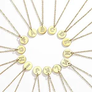 Gold Initial Necklaces for Women, Dainty Gold Letter Necklace Tiny A-Z Pendant Choker Necklace Trendy Cute Personalized Monogram Name Necklace Gold Jewelry Necklace for Women Gift