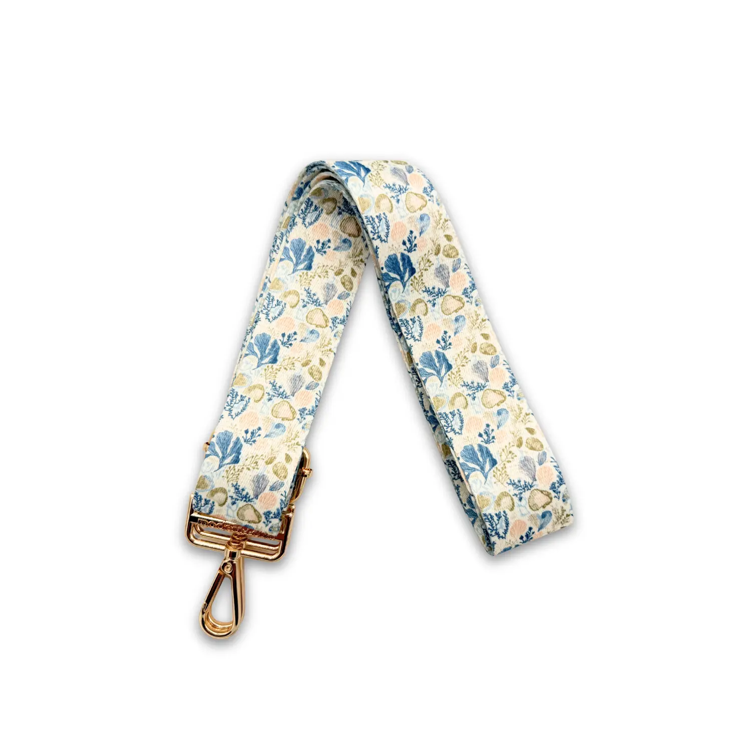 Coral Reef Adjustable Bag Strap, 1.5 Inches Wide, 32" to 58" Length, Soft Design, Coastal Elegance Style, Underwater Ecosystem Inspired Accessory for Luggage & Bags