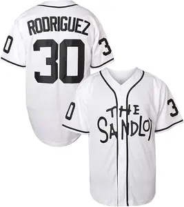 The Sandlot Jersey Shirt Benny The Jet Rodriguez Michael Squints Palledorous Alan Yeah-Yeah McClennan Sporty Baseball Jersey For Men and Women Classic Button-Up Design Lightweight Fabric