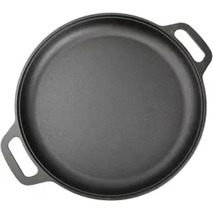 Mind Blowing! Multi-use Cast Iron Pan Durable Cookware Perfect For Pizza Steak & Pancake