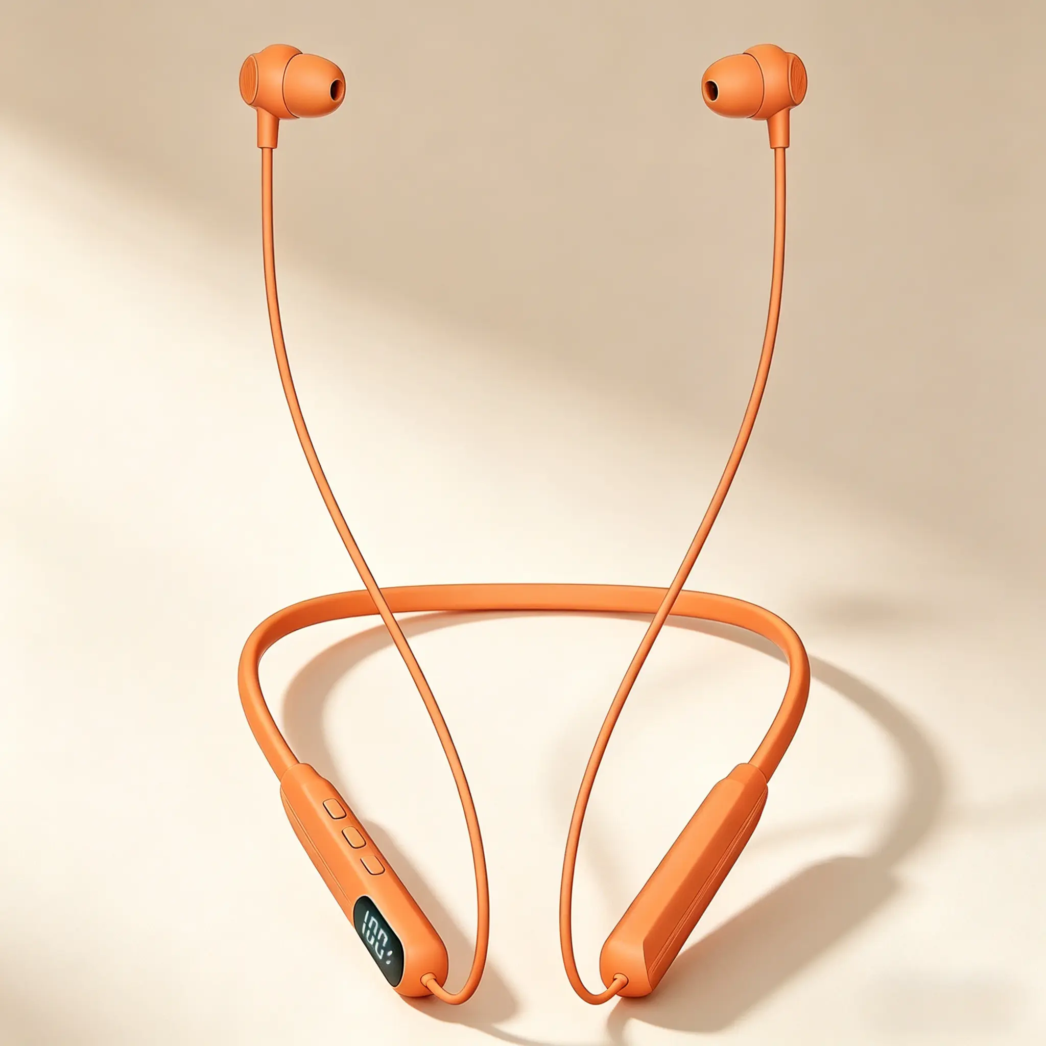Wireless Neckband Bluetooth Earbuds, Durable Sports Headset with Charging Card Port, IPX Water Resistance, Dual Device Connection, HiFi Sound Isolation, Magnetic Silicone Design, Button Control, Compatible with Phones & Tablets for Gym & Commute, Mp3, Spo