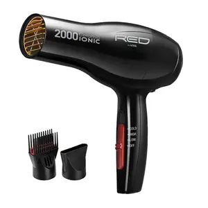 RED by KISS 2000 Ceramic Ionic Hair Dryer 2 Styling Attachments