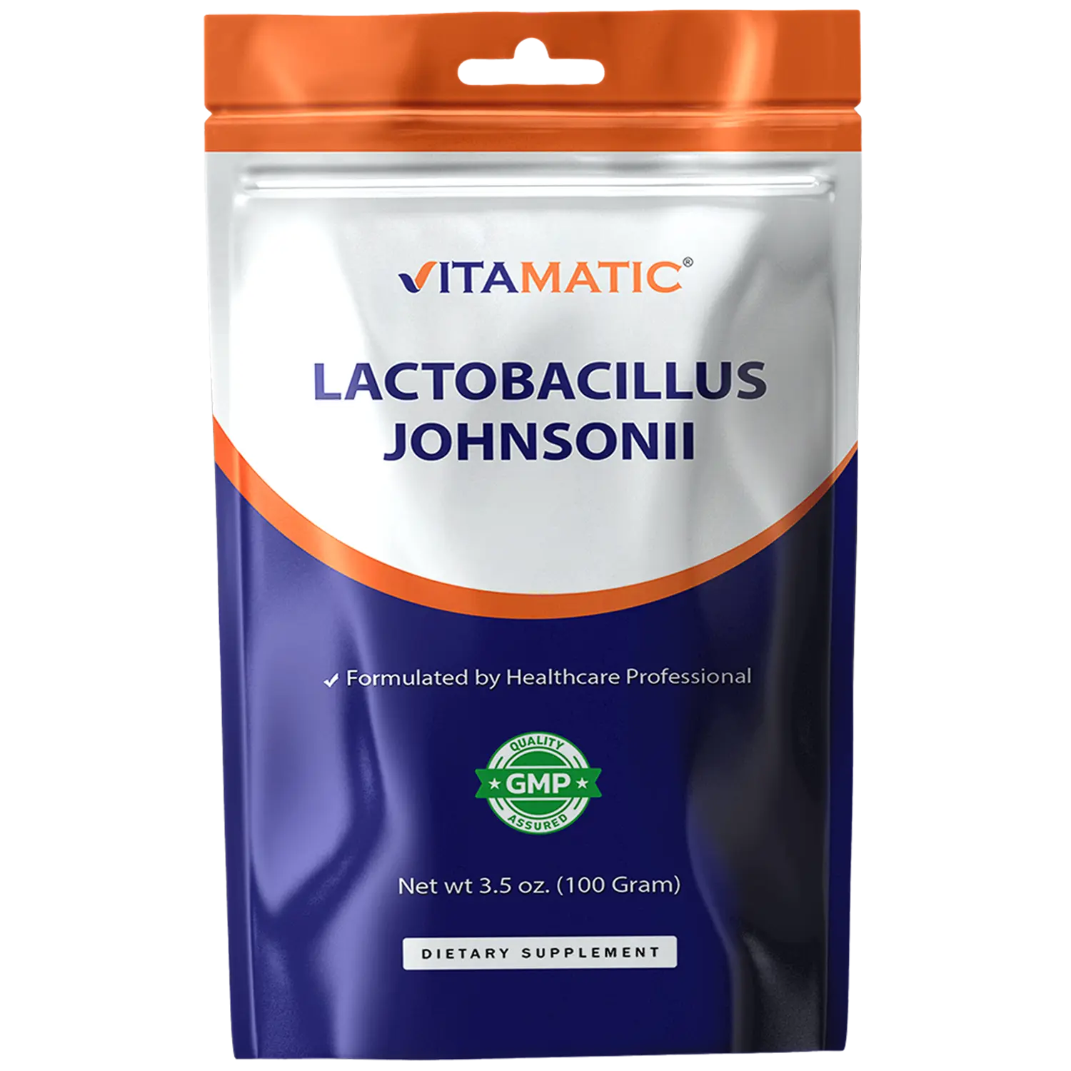 Vitamatic Lactobacillus Johnsonii Probiotic Powder - Digestive Health Support - 100 Gram (3.5 OZ) - 100 Servings