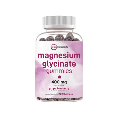 Magnesium Glycinate Gummies 400mg Per Serving, 120 Count