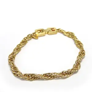 Pre-owned Givenchy Stainless Small Leather Goods Metal Bracelet