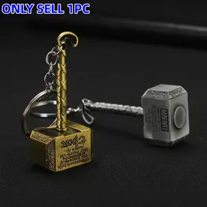 Edc Stress Relief Keychain Thor Hammer Metal Fidget Toy, Tech Small Object, Portable Anxiety Relief Accessory, Unique Gift Idea