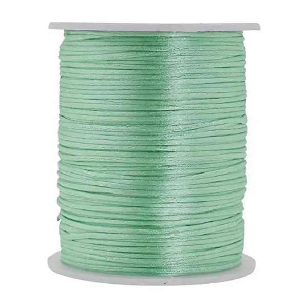 Mandala Crafts Satin Rattail Cord String from Nylon for Chinese Knot, Macrame, Trim, Jewelry Making