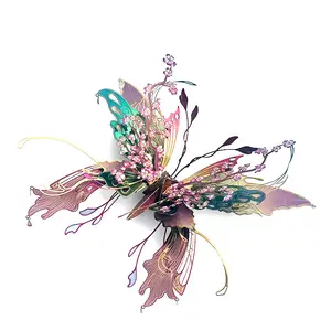 3D Metal Butterfly Starter Kit (3 Styles!) | Beginner-Friendly Brain Teaser for Adults Teens - Metal Desk Decor/Hanger | Perfect for Family, Friends, Parties & Holiday Gifts Hanging