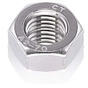 M6 Stainless Hex Nut M6 1mm (20 Pack), M6 65mm, 304 18-8 Stainless Steel Nuts, by  120-21