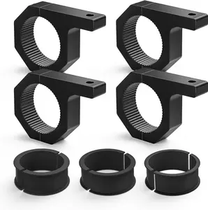 Nilight 4PCS Roll Bar Clamps Mounting Brackets LED Light Mount Clamp Tube Lights Mounts Fit on 2.135" 2.25" 2.375" 2.5" Bull Bars Roof Racks Rolls Cages for ATV UTV Truck