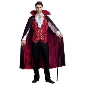 Joyfy Halloween Vampire Costume Set for Adult Halloween Men'S Vampire Cape, Medieval Costume Party Fancy Dress-Up
