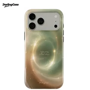 DarlingCase Taurus Aura Glossy IPhone Case – Luxury Energy Anti-Scratch Hard Case for IPhone 11 Through IPhone 17 Series Shockproof Anti-Scratch Hard Protective Case