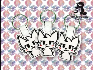 Boykisser Embroidered Keychains