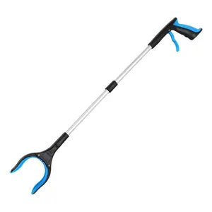 32inch Grabber Reacher Foldable Aluminum Heavy Duty Lightweight Hand Gripper for Senior Reaching Assistant with 360° Rotating Head & Ergonomic Handle