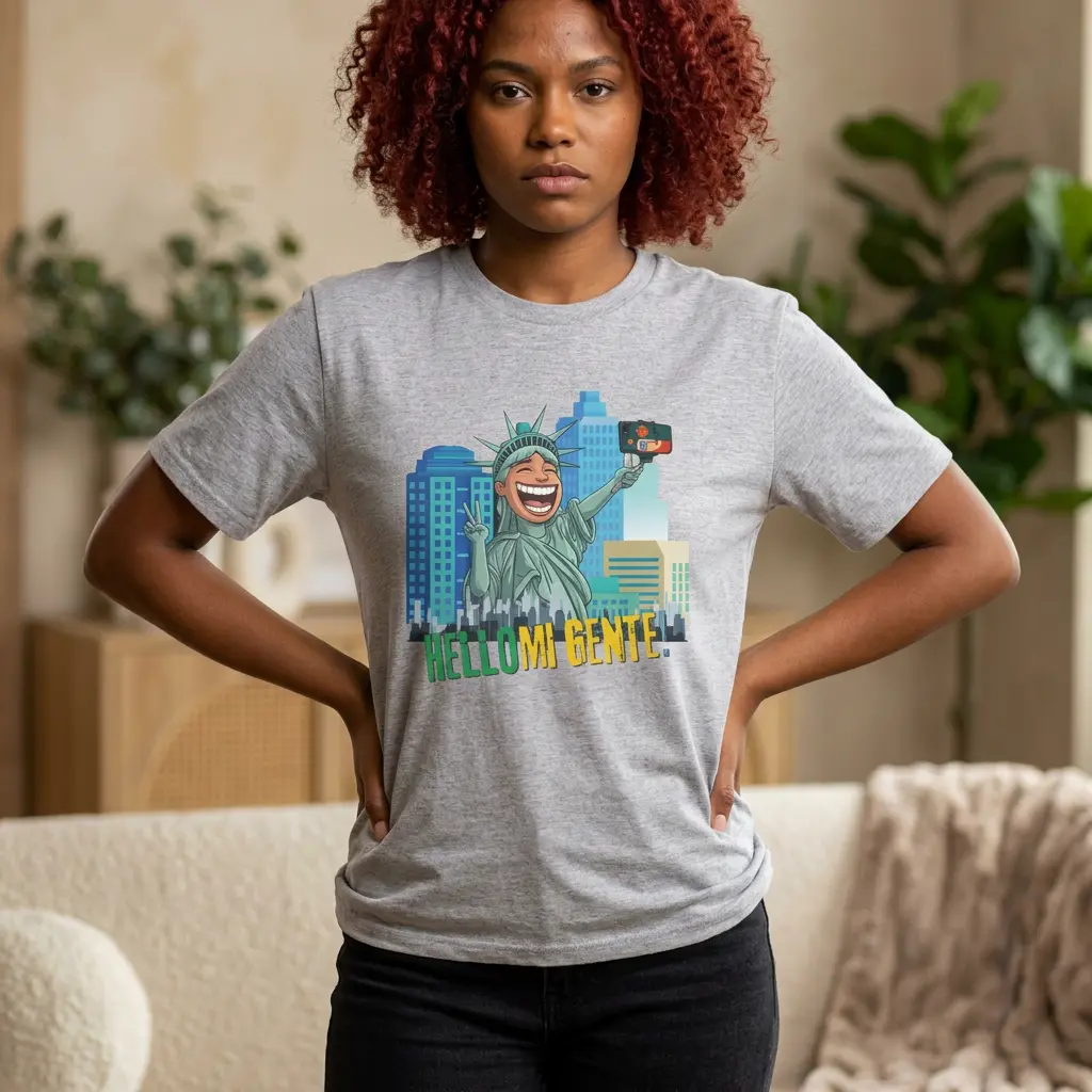 "Hello Mi Gente" Graphic T-Shirt – Authentic Urban Style