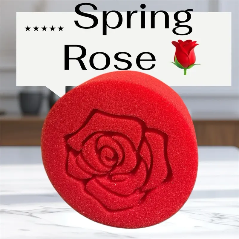 Red soft Material Custom sponges of different designed cuts for Asmr purposes