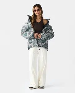 Alpine Puffer Jacket Forest Camo Ice, Small