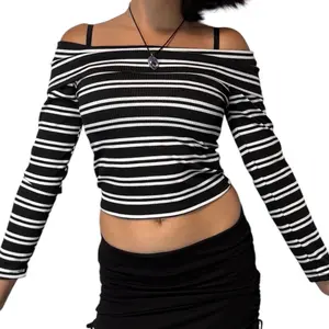 Striped Off the Shoulder Top