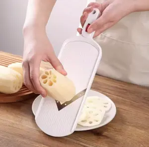 Vegetable Slicer Mandoline Cutter, Handheld Julienne Shredder for Carrot Potato