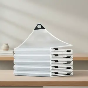 Multifunctional Waterproof Transparent Fabric with Sealing, Perfect for Garden, Yard, Chicken Coop, Porch Shade, Camping, Waterproof Cover