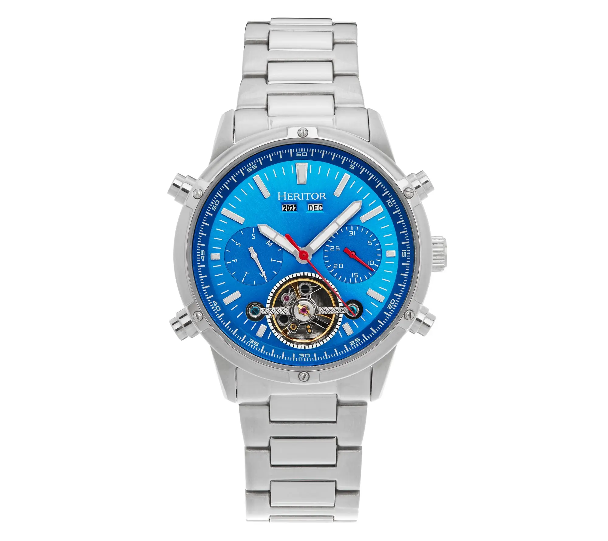 Heritor Automatic Men's Stainless Wilhelm Skeletal Watch Heritor Automatic Men's Stainless Wilhelm Skeletal Watch
