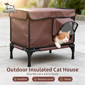 Waterproof + Insulated Double Win! Enclosed Outdoor Cat House Enclosure – Perfect for Strays & Pets 365 Days 🏠