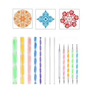 16 Piece Mandala Tool Set for DIY Painting, Double Head Dot Painting Pen, Doodle Drawing Pen for Stunning Geometric Patterns, Ideal for All Skill Levels
