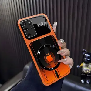 Luxury Sports Car Aesthetic MagSafe Case Anti-Scratch Magnetic Glass Cover for Galaxy S20+ ---975