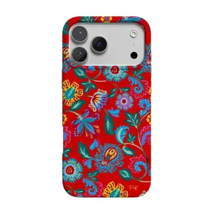 Casely iPhone 17 Pro Max Case | Painted Flowers | Frida Kahlo Floral | Compatible with MagSafe | Classic Ultra Thin Design