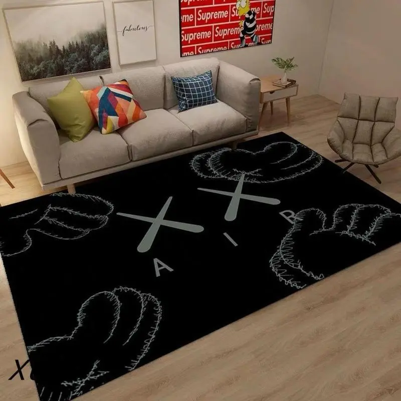 Custom Hypebeast Sneaker Rug, Polyester Fiber Home Decor Mat, Multi-Size Indoor Outdoor Rugs for Sneakerhead Room Décor, Entryways, Entrance Rug
