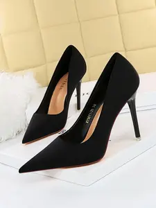 Women's Solid Color Stiletto Heels, Elegant Pointed Toe High Heels for Party, Daily Clothing Decor, Fashionable Shoes for Women & Girls, High Heel Pumps