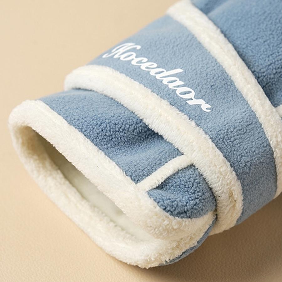 Women's Color Block Fleece Winter Gloves - Soft, Warm, Touch Screen Compatible for Driving (Sports & Outdoor Accessories)