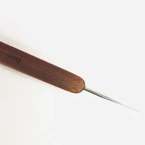 Locsanity Dreadlocks Tool Dual Double Headed Crochet Needle Bamboo Handle Dreadlocks - Single and Double Needle