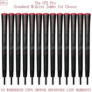 CP2 Pro 13Pcs Golf Club Grip Tacky Feel Standard Midsize Jumbo for Enhanced Golf Performance Golf Accessories