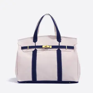 Large Capacity Handbag Lightweight Canvas Shoulder Purse Minimalist Fashion Unisex for Travel Working New 2026